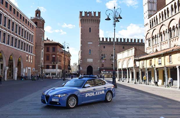 Alfa Romeo Giulia in dotazione alla Polizia di Stato
