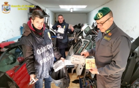 Autoricambi rubati scoperti a Fasano