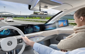 Il display di Continental che intrattiene i passeggeri in auto