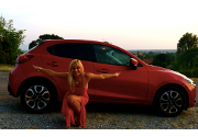 Mazda 2 il test drive in "rosso"