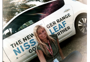 Il test drive con Nissan Leaf