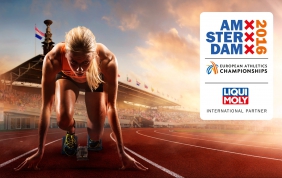Liqui Moly corre  nel campionato europeo di atletica leggera