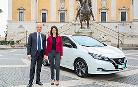 Nuova Nissan Leaf a servizio di Roma Capitale