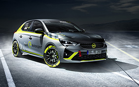 Opel Corsa-e Rally al Salone dell’Automobile di Essen