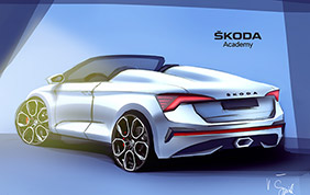 Skoda Scala Spider : un concept futuristico