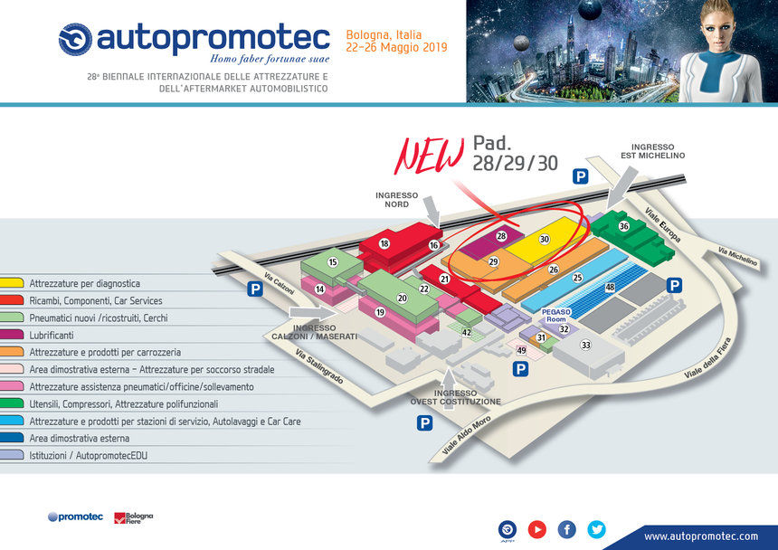 mappa autopromotec 2019