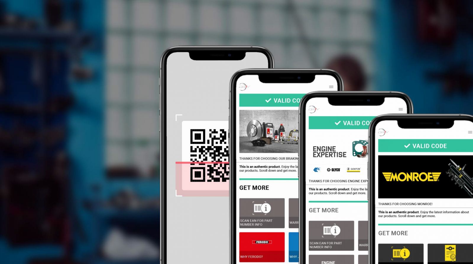 DRiV inserisce un QR Code nei propri prodotti per facilitare il lavoro dei meccatronici