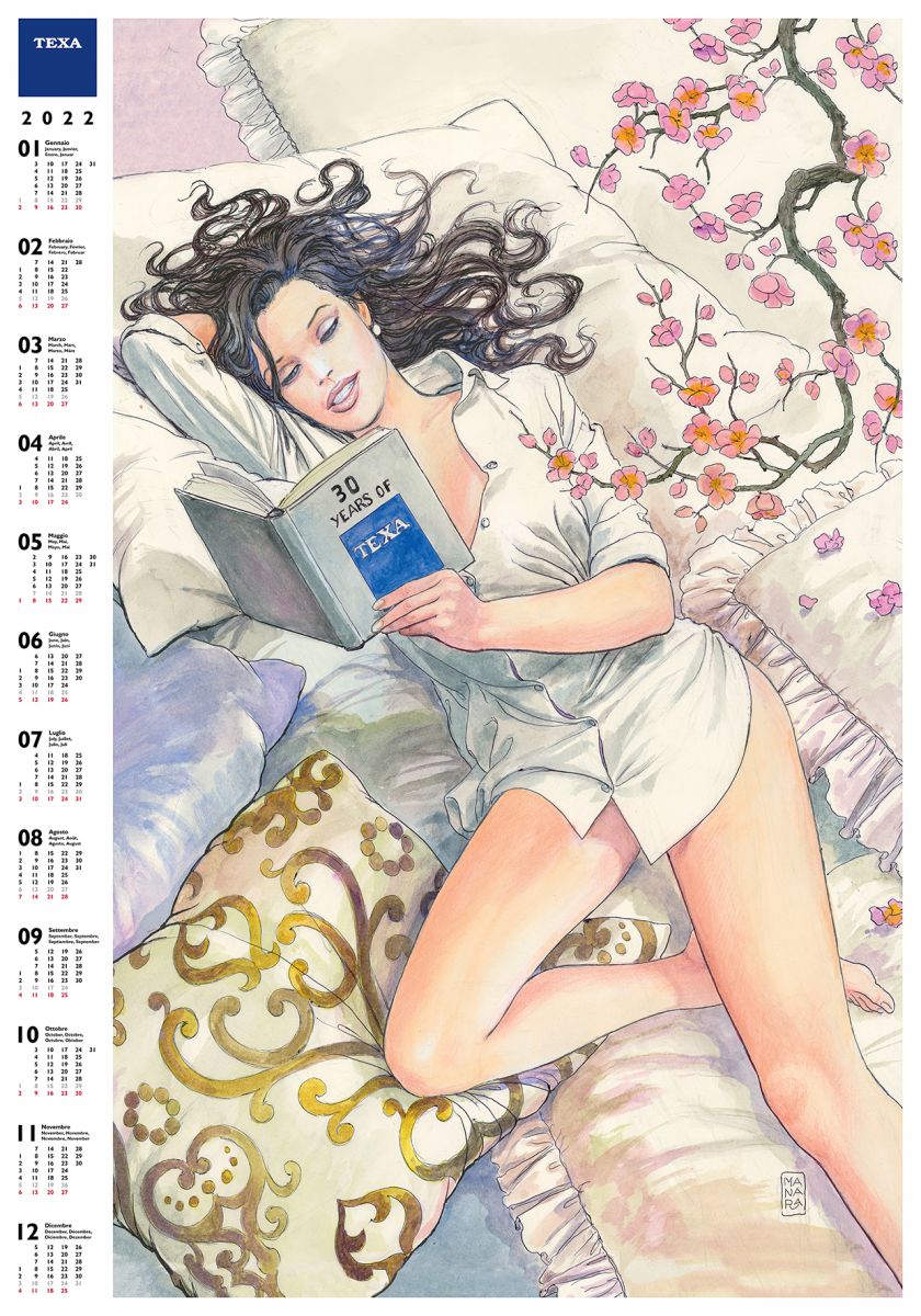 30 anni di Texa le calendario di Milo Manara