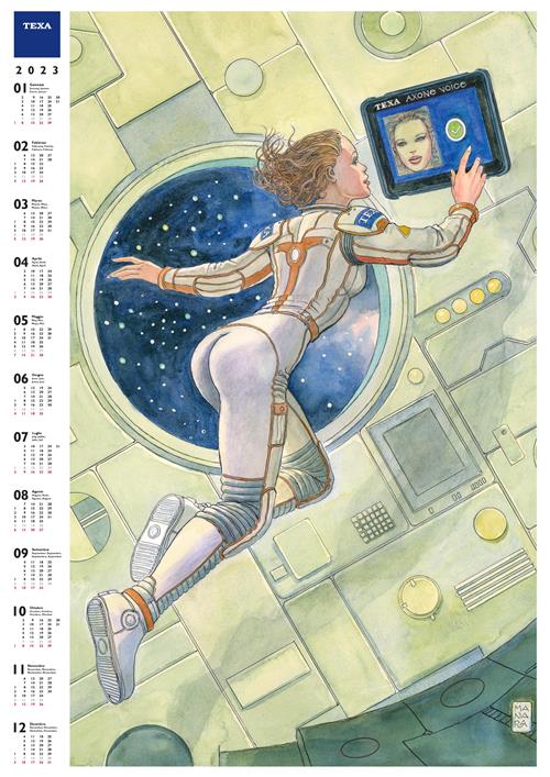 TEXA: ecco il nuovo calendario 2023 firmato Milo Manara