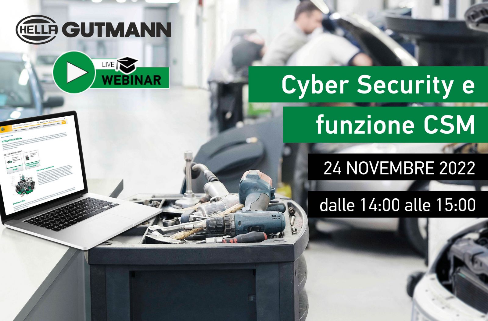 Cyber Security e l'accesso ai veicoli protetti: il webinar di Hella Gutmann