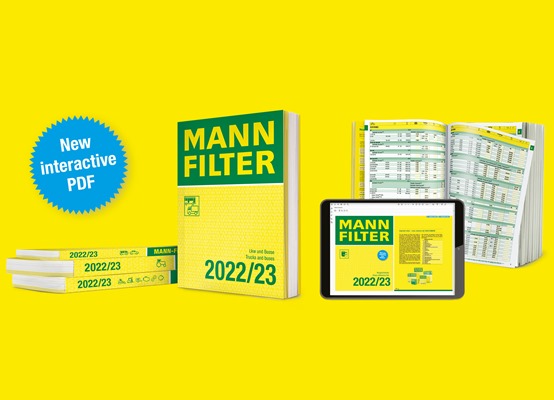 Il nuovo catalogo MANN-Filter 2022/2023 con 2 nuove edizioni