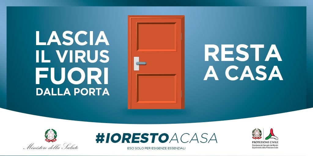 io resto a casa, coronavirus