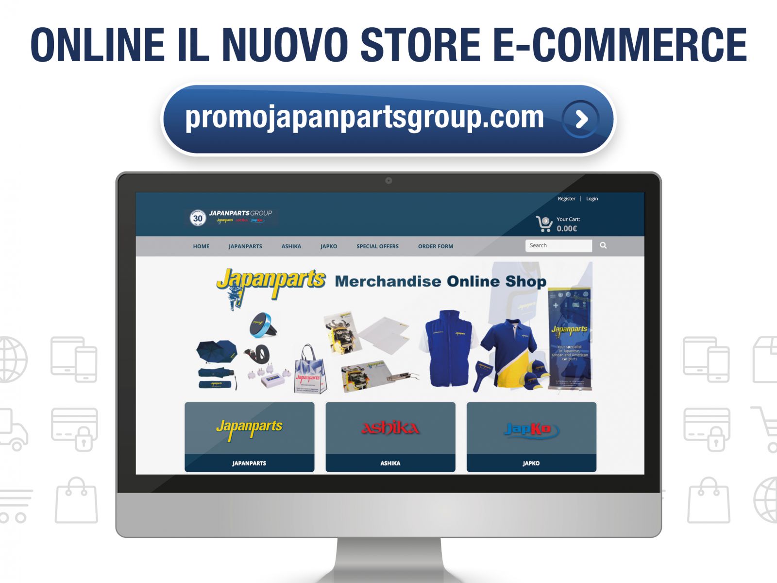 Japanparts lancia il nuovo e-commerce per il merchandising