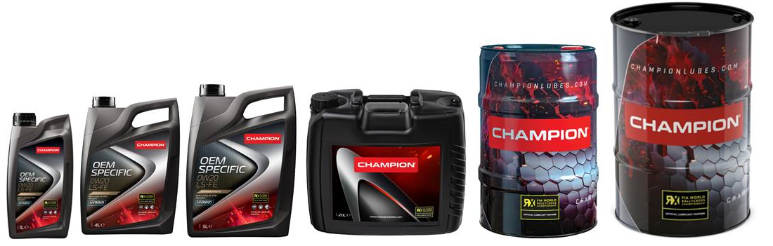 Nuove taniche CHAMPION Lubricants