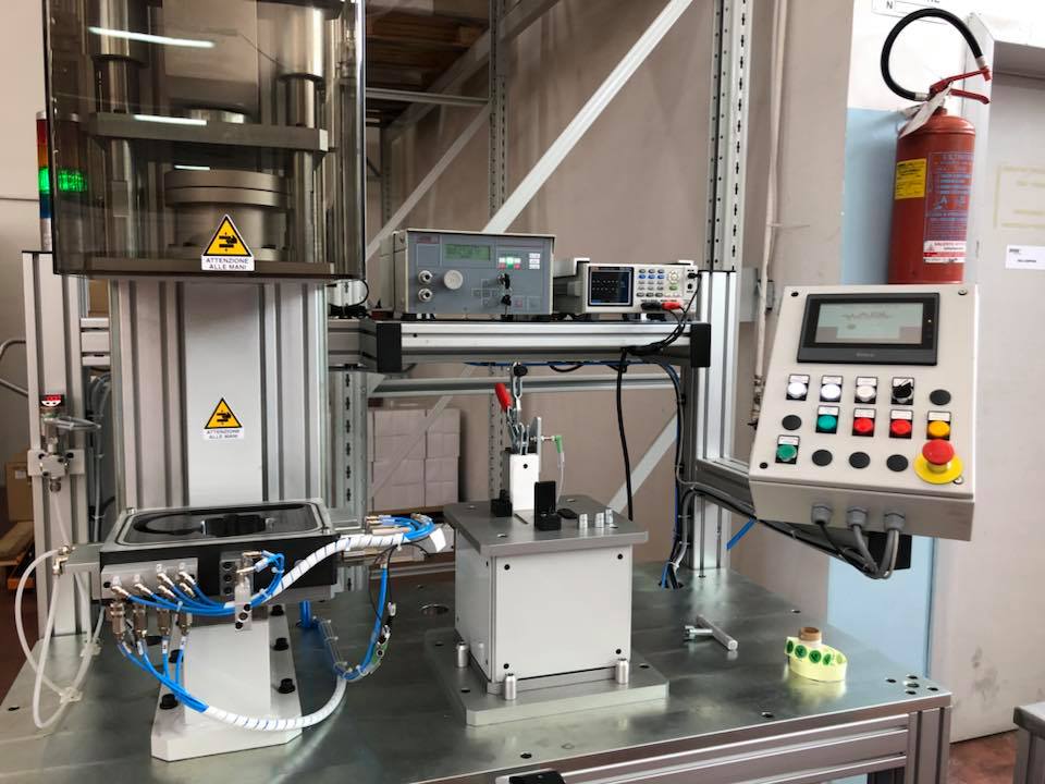 impianto di collaudo filtro carburante