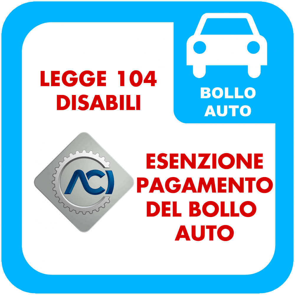 Legge 104 disabili esenzione bollo auto