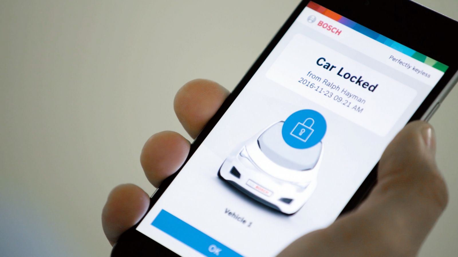 Smartphone apre la portiera auto