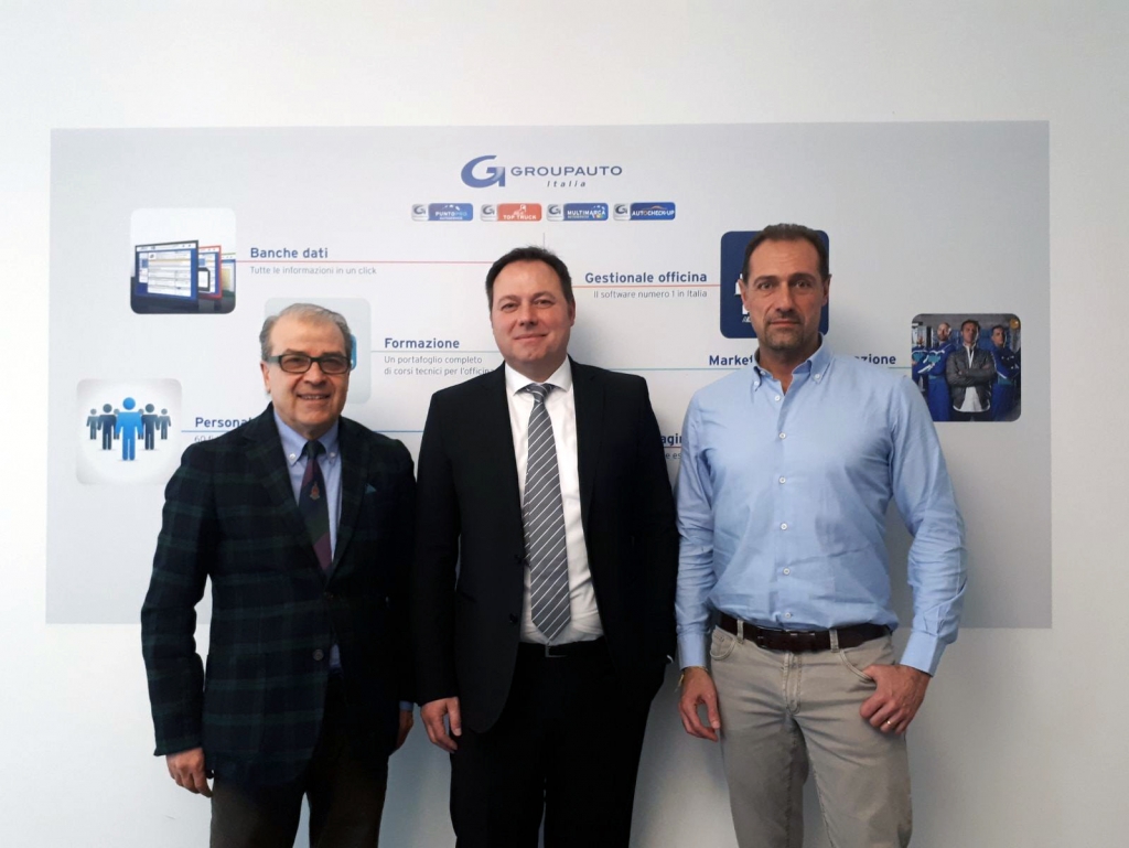 Da sinistra: Francesco Corrado, Amministratore Delegato di G-TRUCK; Walter Schiavi, General Manager di Diesel Technic Italia e Stefano Baruzzi, Responsabile Operativo G-TRUCK
