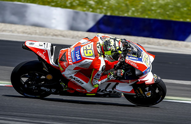 Il Ducati Team primo nei test in Austria