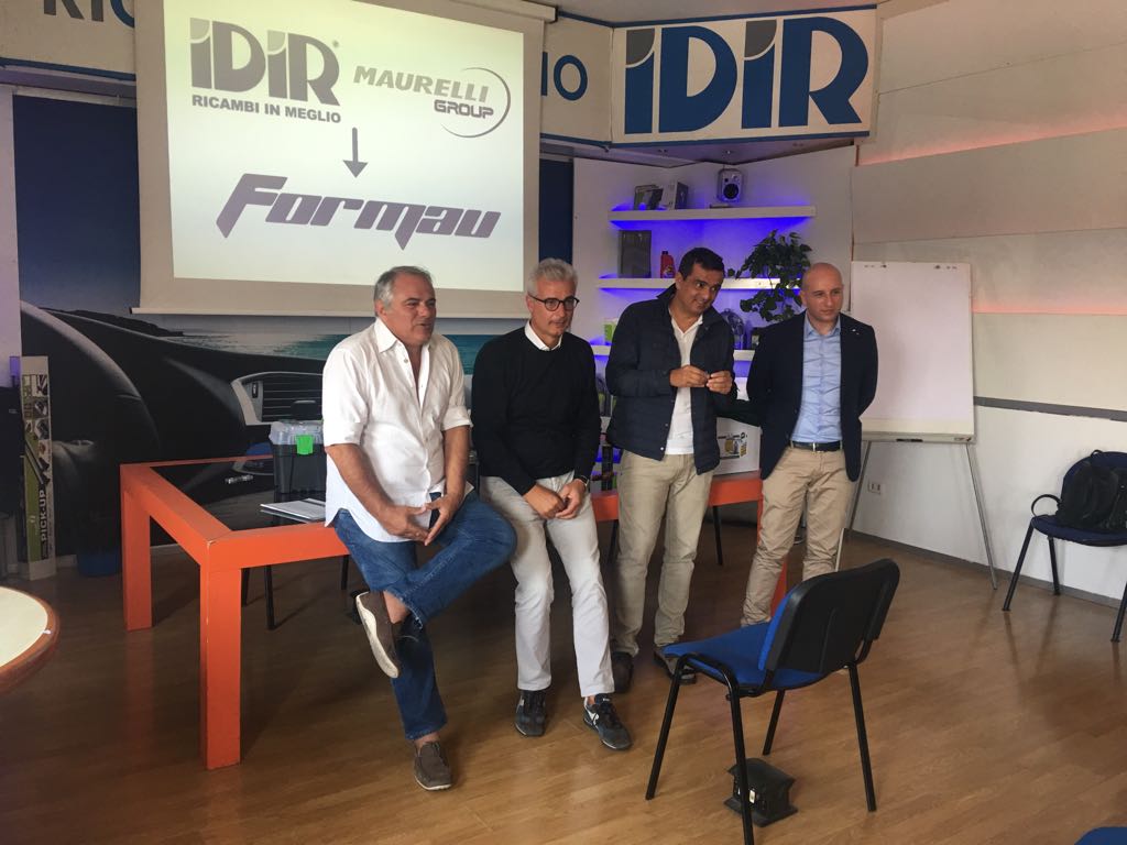da sinistra: Sergio Monzeglio - Amministratore delegato Idir Spa, Massimo Carrino – Responsabile tecnico Formau srl, Giacomo Maurelli - Amministratore Maurelli Distribuzione Spa, Claudio Bonanni - Amministratore Formau srl