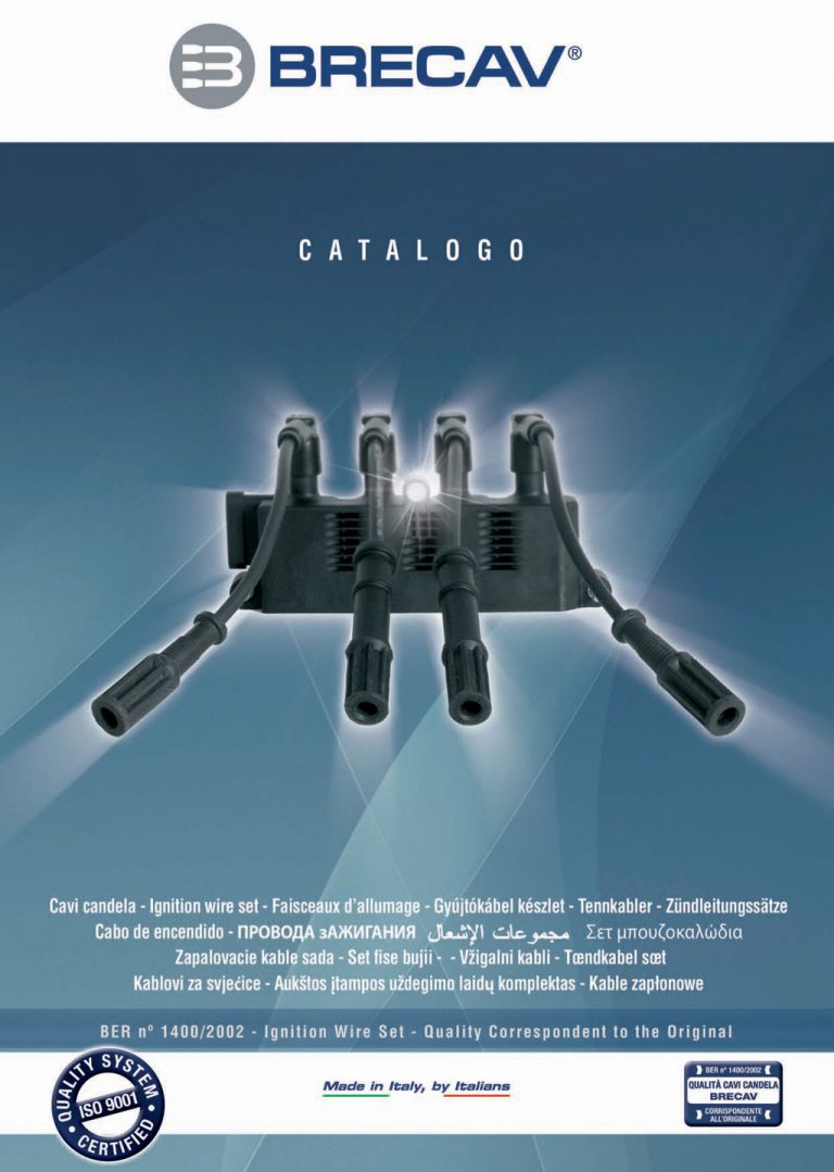 Nuovo Catalogo BRECAV CAVI CANDELA 2010
