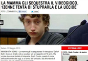 La madre gli vieta i videogame. Lui la stupra e poi la uccide