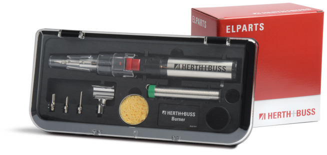 Saldatore a gas completo di accessori