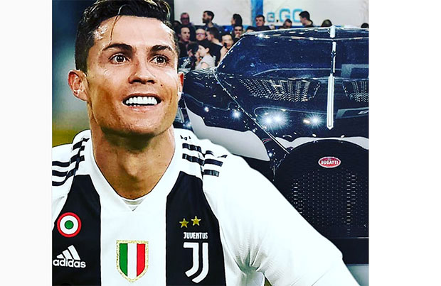 Cristiano Ronaldo punta alla Bugatti