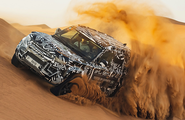 Nuovi test per la futura Rover Defender 2020
