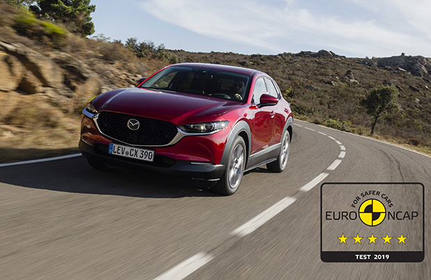 Mazda CX-30 e le cinque stelle Euro NCAP