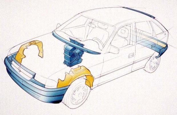Componenti in plastica riciclata, il primato di Opel