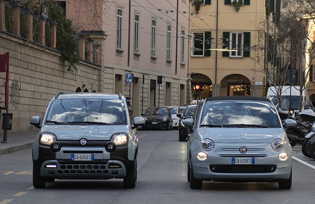 Fiat 500 e Panda con D-Fence Pack