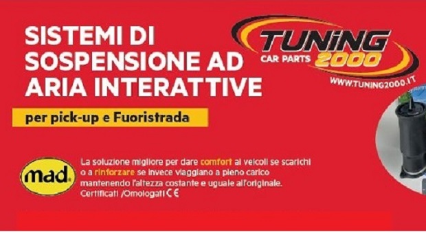 Nuovi sistemi di sospensione ad aria per Camper, Furgoni, Minibus, Taxi e Ambulanze