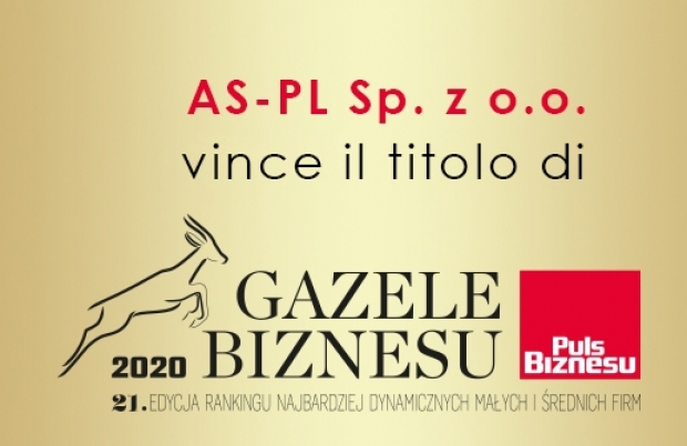 AS-PL vince il titolo di “Gazela Biznesu 2020”