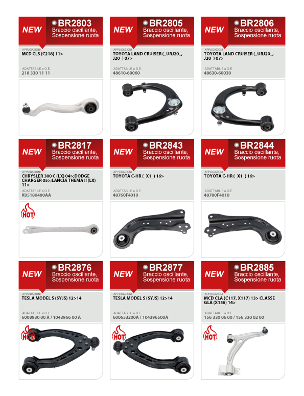 FastNEWS Luglio 2021: +  51 nuovi componenti Sterzo e Sospensione