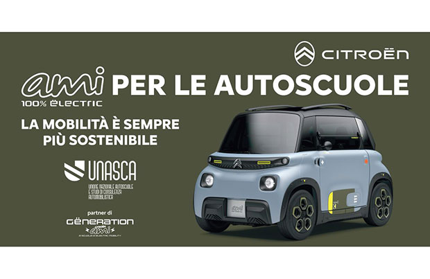 A scuola guida con Citroen AMI 100% Electric