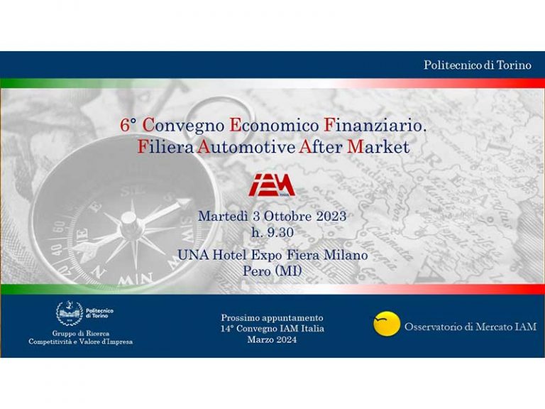 6° Convegno Economico Finanziario sulla Filiera Automotive Independent Aftermarket