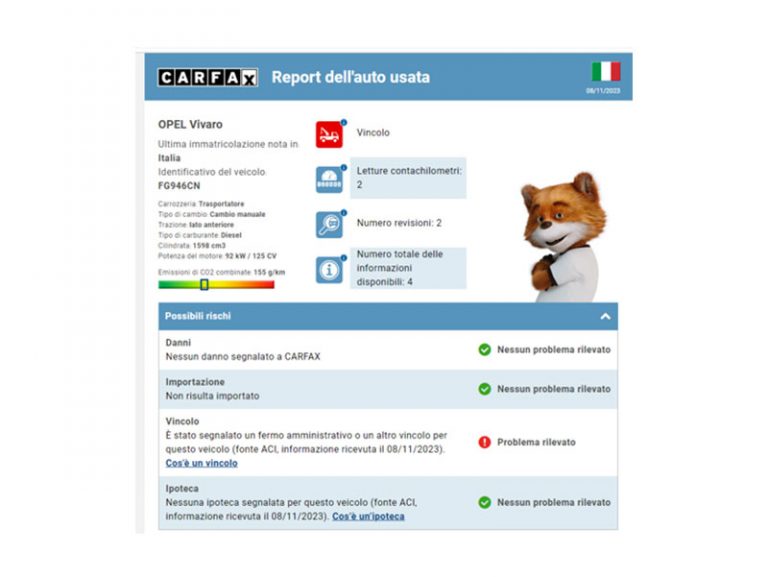 Vincoli e ipoteche sui veicoli italiani: da Carfax nuovi controlli