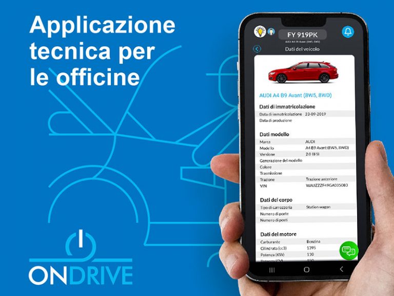 ONDRIVE presenta la nuova App per le officine