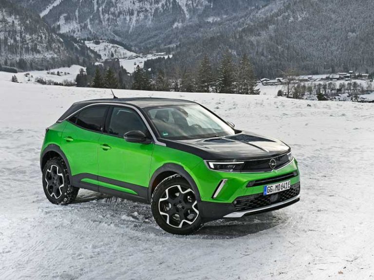 Opel Mokka Electric: zero emissioni sulla neve