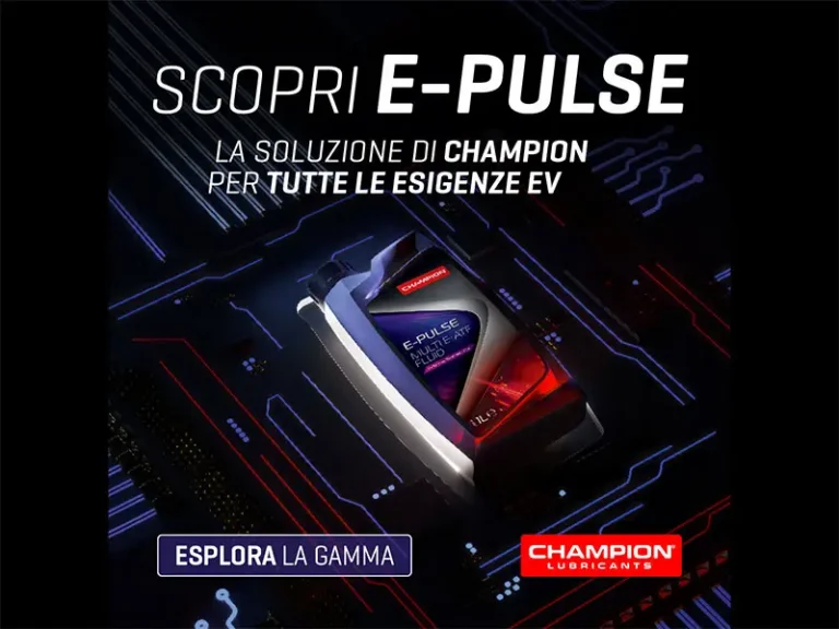 Champion Lubricants lancia E-Pulse; la nuova gamma specializzata per veicoli elettrici