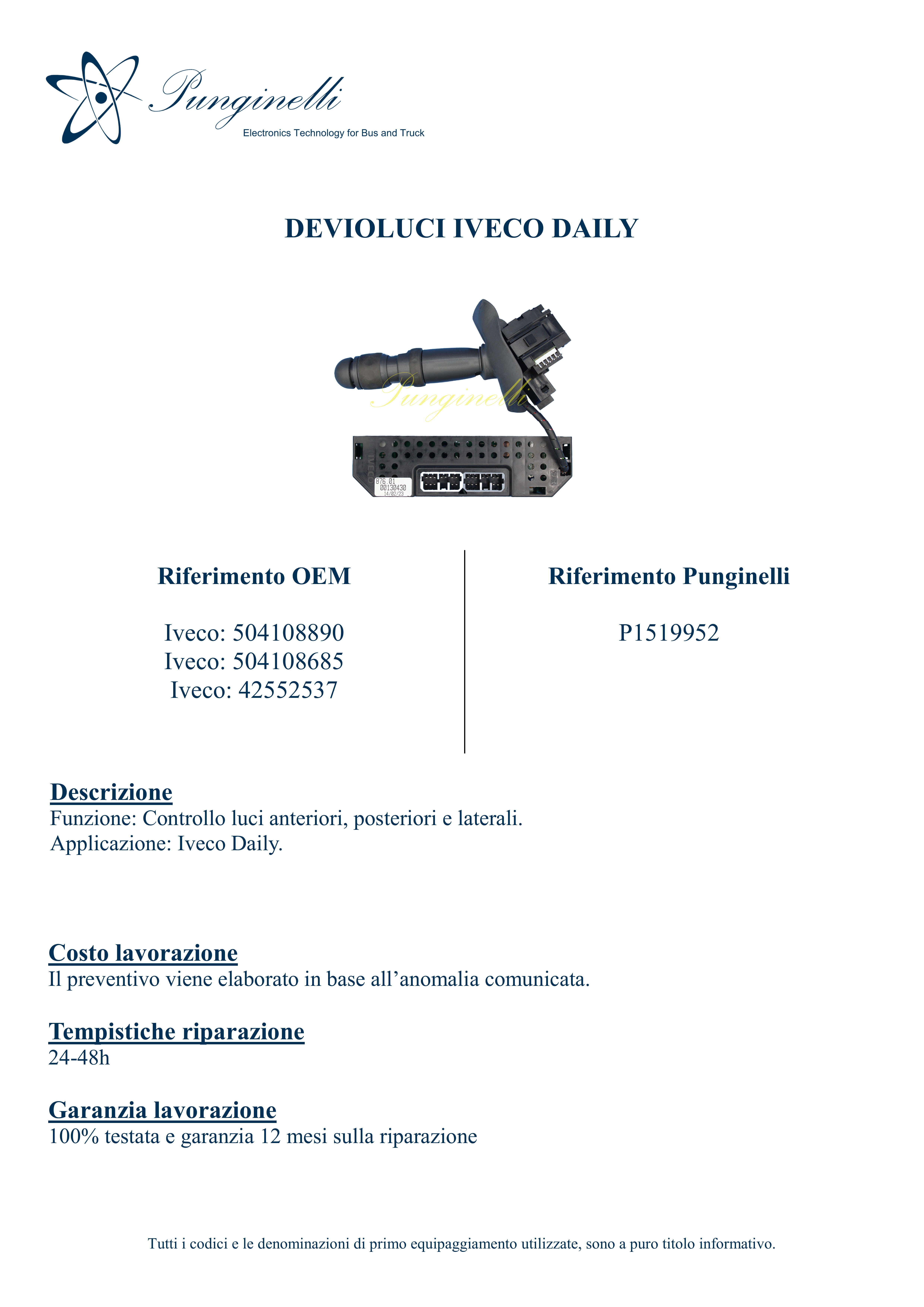 Riparazione Devioluci Iveco Daily | Servizio Veloce e Garantito