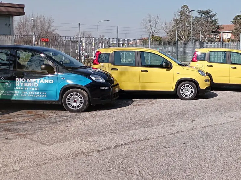FIAT Panda Hybrid a Biometano