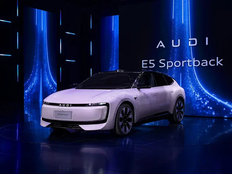 La nuova AUDI E5 Sportback debutta al Salone dell’Auto di Shanghai 2025