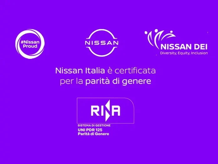 Nissan Italia certificata per la parità di genere Nissan Italia certificata per la parità di genere