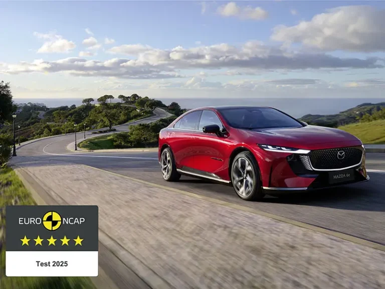 Mazda6e cinque stelle Euro NCAP: la nuova elettrica convince nei crash test
