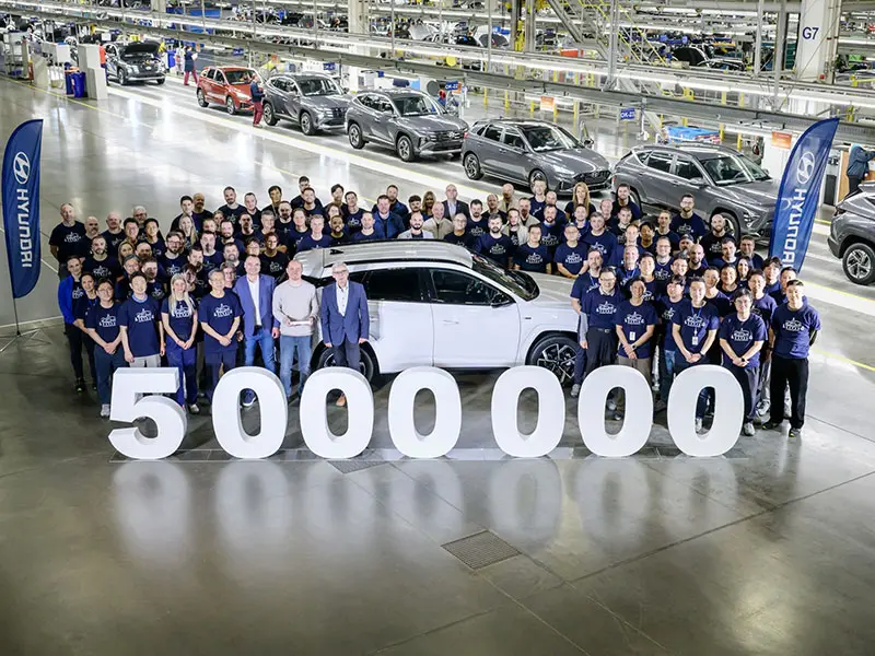 Hyundai raggiunge 5 milioni di auto in Europa: il ruolo chiave dello stabilimento ceco