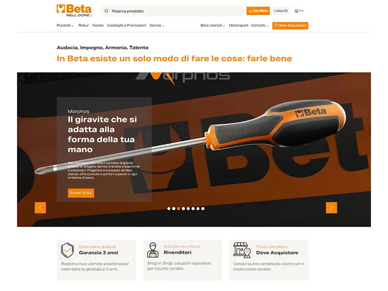 Beta Utensili: online il nuovo sito globale 2026