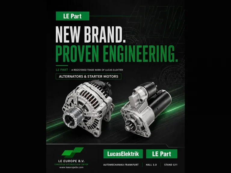 Lucas Elektrik lancia LE Part, nuovo marchio aftermarket per auto e veicoli commerciali