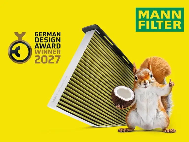 MANN-FILTER vince il German Design Award 2027 con i filtri abitacolo FreciousPlus